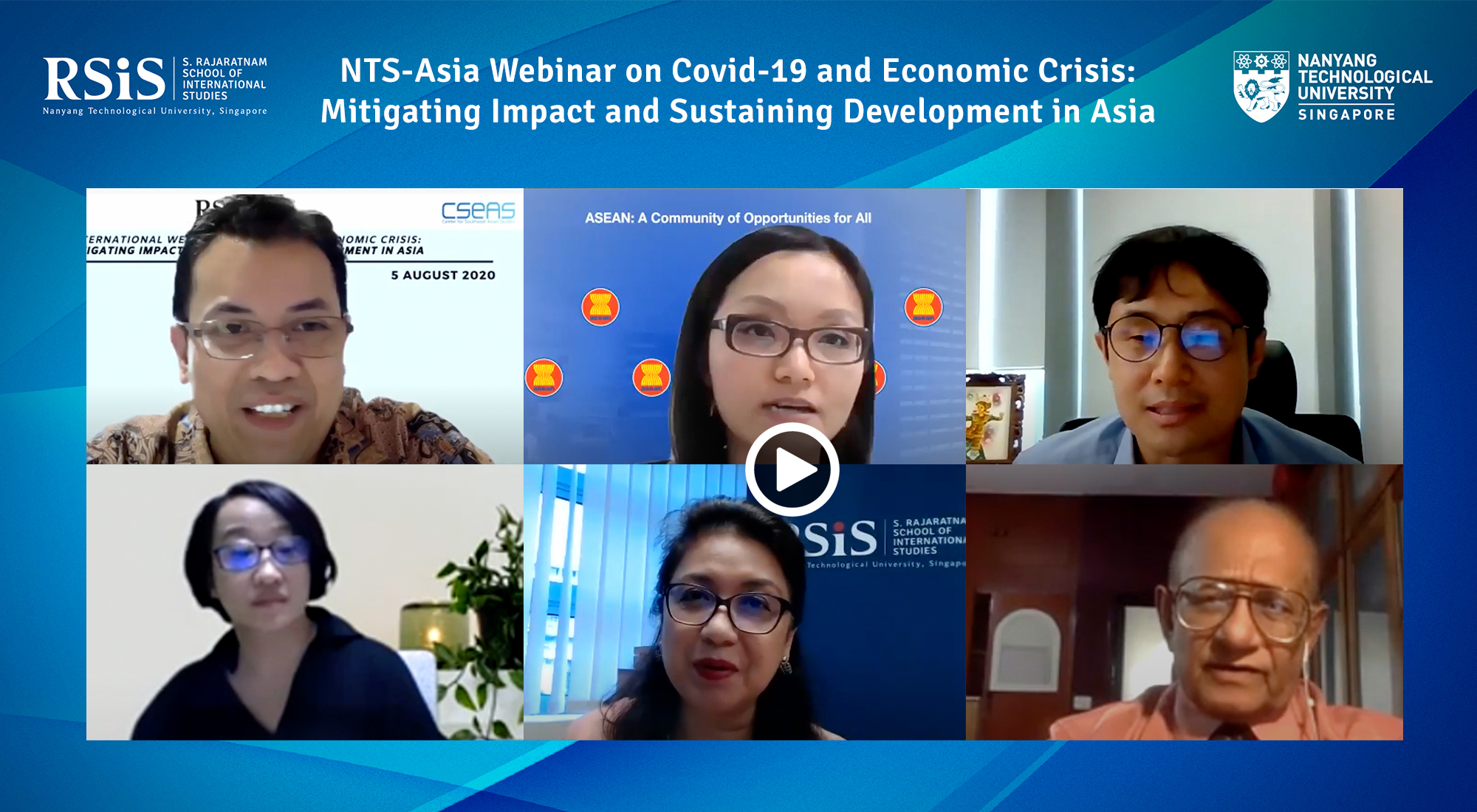 NTS-Asia Webinar on Covid-19 and Economic Crisis: Mitigating Impact and Sustaining Development in Asia